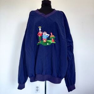 Mens Munsingware Embroidered Golf Windbreaker XXL